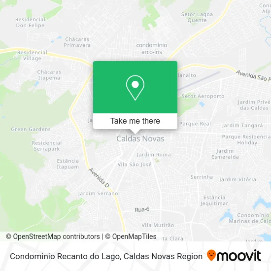Condominio Recanto do Lago map
