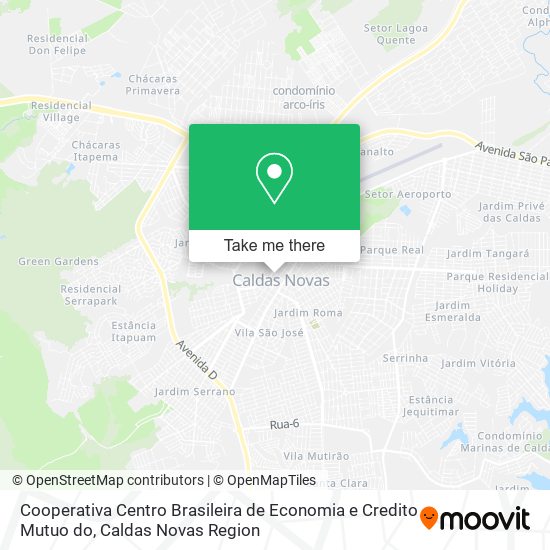 Mapa Cooperativa Centro Brasileira de Economia e Credito Mutuo do