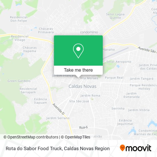 Rota do Sabor Food Truck map