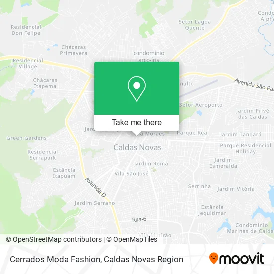 Cerrados Moda Fashion map