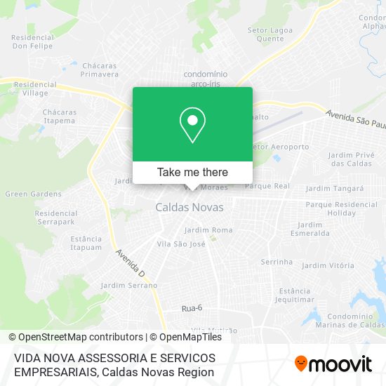 VIDA NOVA ASSESSORIA E SERVICOS EMPRESARIAIS map