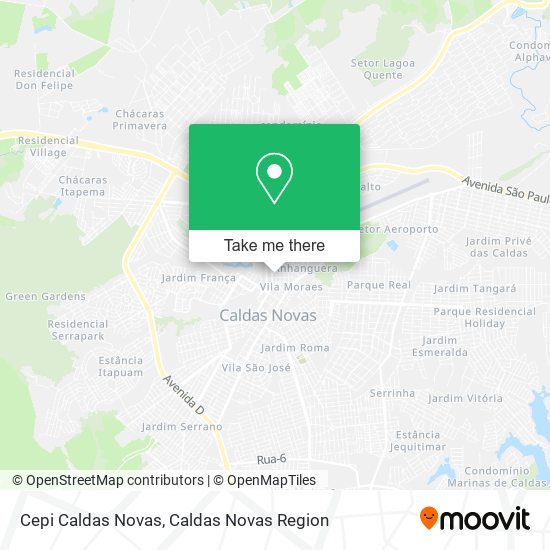 Cepi Caldas Novas map