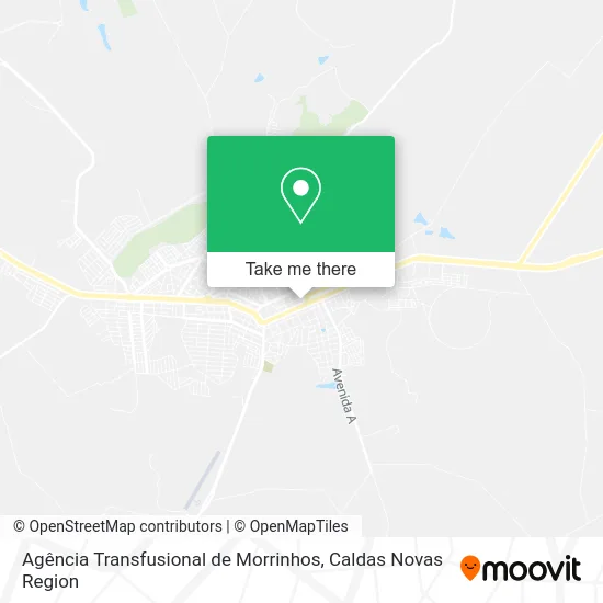 Agência Transfusional de Morrinhos map