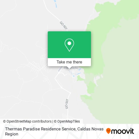 Mapa Thermas Paradise Residence Service