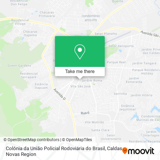 Colônia da União Policial Rodoviária do Brasil map