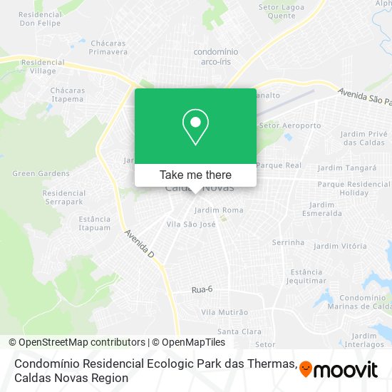 Condomínio Residencial Ecologic Park das Thermas map