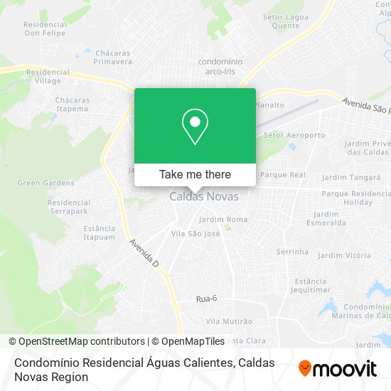 Mapa Condomínio Residencial Águas Calientes