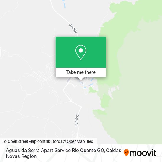 Águas da Serra Apart Service Rio Quente GO map