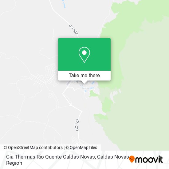 Mapa Cia Thermas Rio Quente Caldas Novas