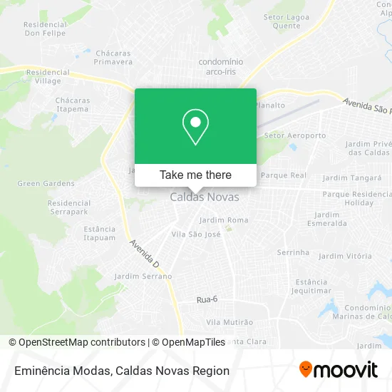 Eminência Modas map