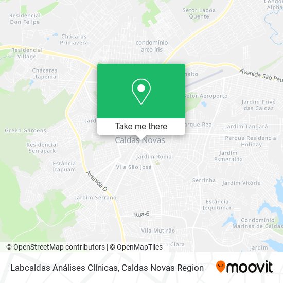 Labcaldas Análises Clínicas map