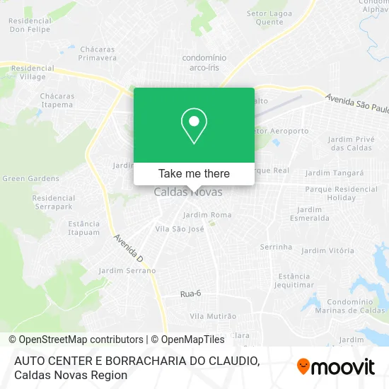 AUTO CENTER E BORRACHARIA DO CLAUDIO map