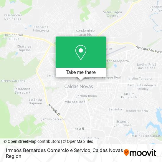 Irmaos Bernardes Comercio e Servico map