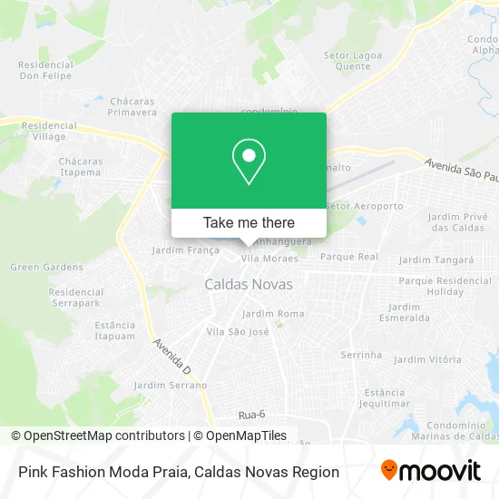 Pink Fashion Moda Praia map