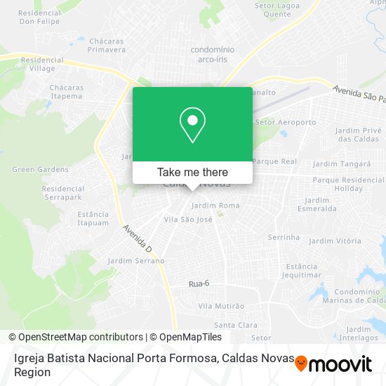 Igreja Batista Nacional Porta Formosa map
