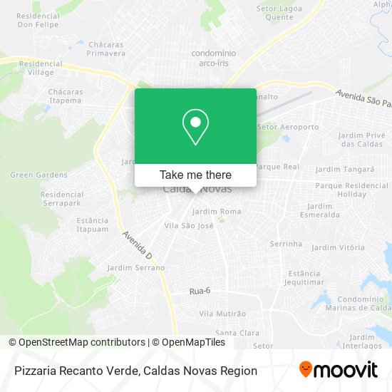 Pizzaria Recanto Verde map