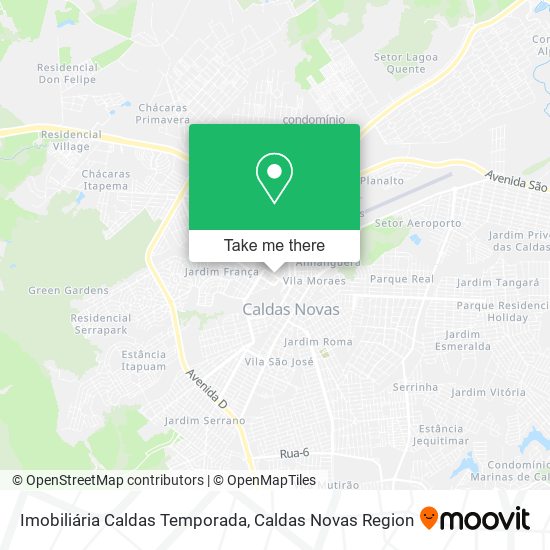 Mapa Imobiliária Caldas Temporada