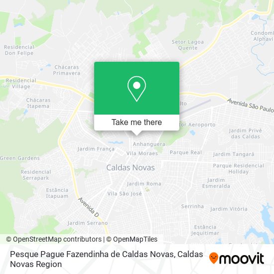 Pesque Pague Fazendinha de Caldas Novas map