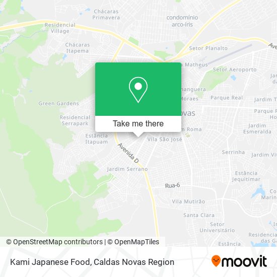 Kami Japanese Food map