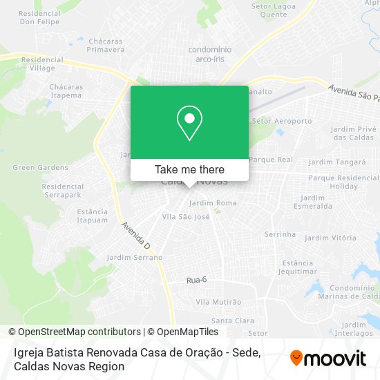 Igreja Batista Renovada Casa de Oração - Sede map
