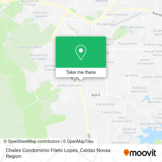 Chales Condomínio Fileto Lopes map