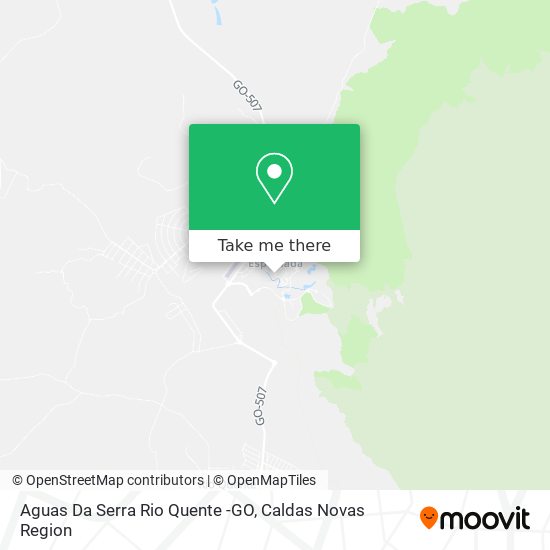 Aguas Da Serra Rio Quente -GO map