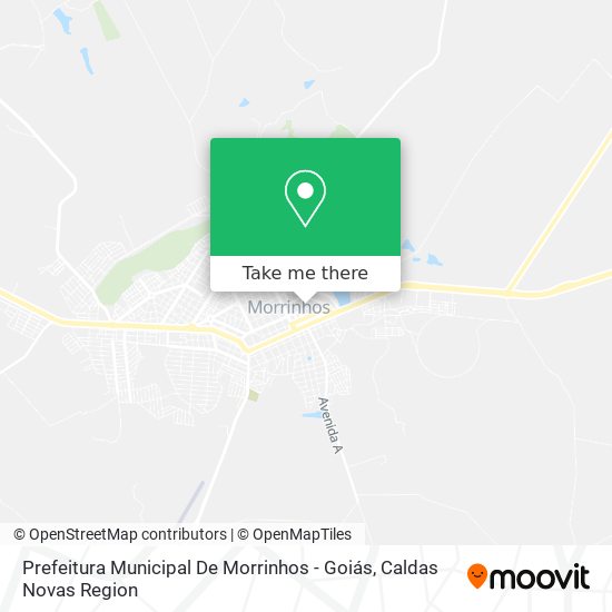 Mapa Prefeitura Municipal De Morrinhos - Goiás