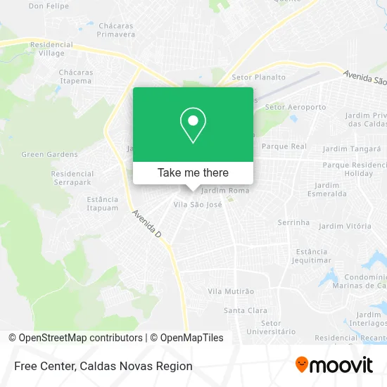Free Center map