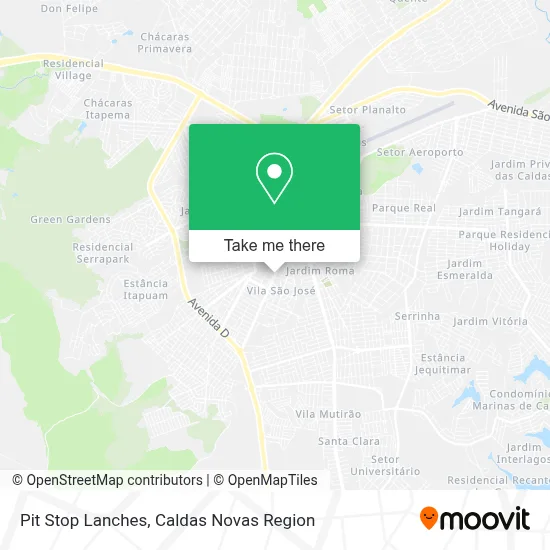 Pit Stop Lanches map