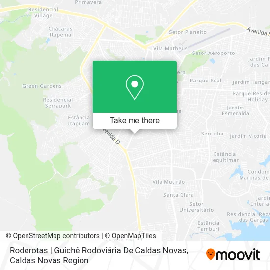 Roderotas | Guichê Rodoviária De Caldas Novas map