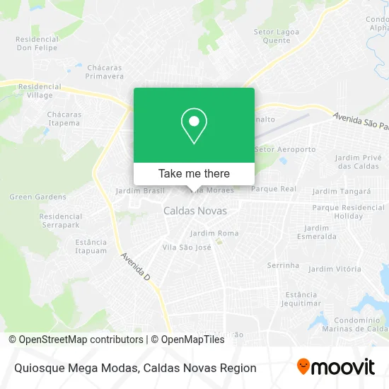 Quiosque Mega Modas map