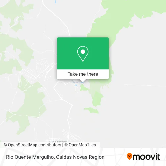 Rio Quente Mergulho map