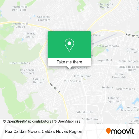 Rua Caldas Novas map
