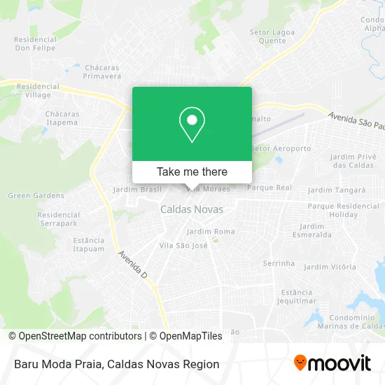 Baru Moda Praia map