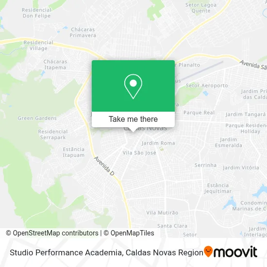 Studio Performance Academia map