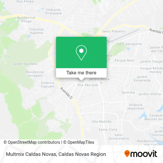 Multmix Caldas Novas map