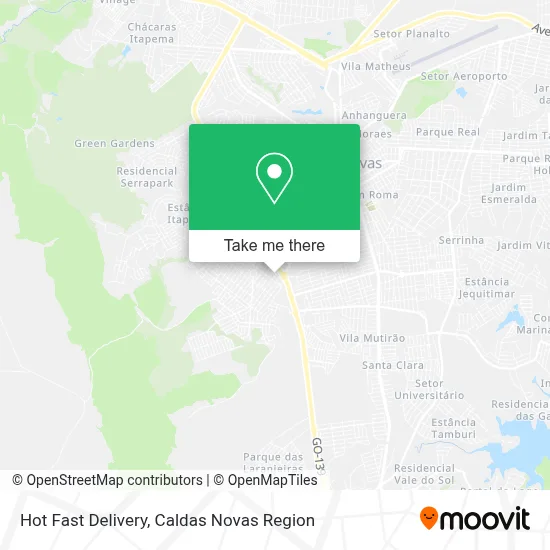 Hot Fast Delivery map