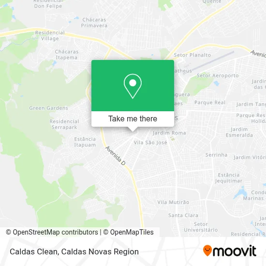 Caldas Clean map