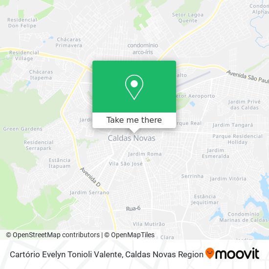 Cartório Evelyn Tonioli Valente map