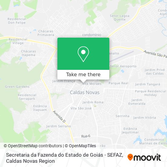 Secretaria da Fazenda do Estado de Goiás - SEFAZ map