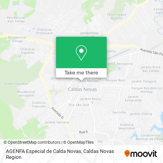 Mapa AGENFA Especial de Calda Novas