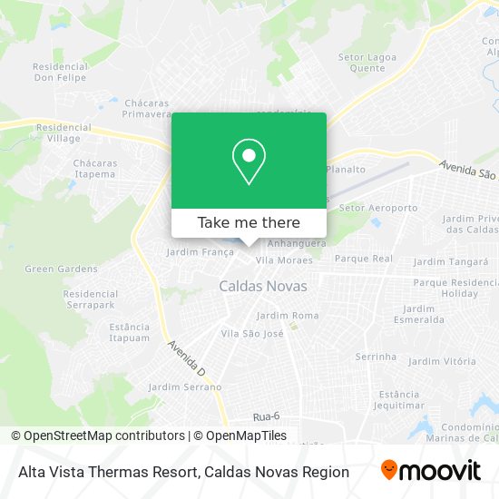 Mapa Alta Vista Thermas Resort