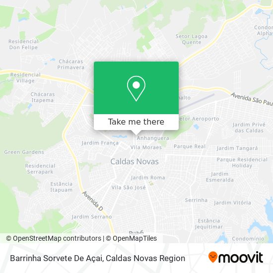 Barrinha Sorvete De Açai map