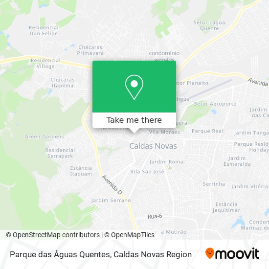 Parque das Águas Quentes map