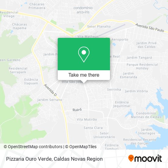 Pizzaria Ouro Verde map