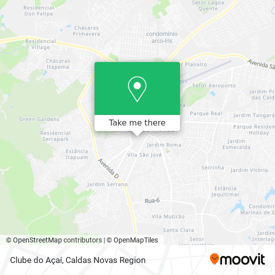 Clube do Açaí map