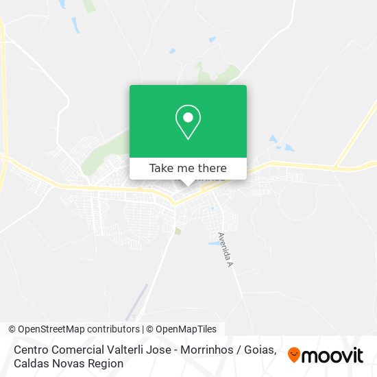 Mapa Centro Comercial Valterli Jose - Morrinhos / Goias