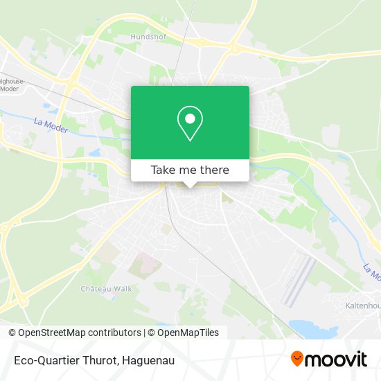 Eco-Quartier Thurot map