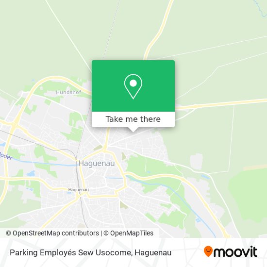 Parking Employés Sew Usocome map