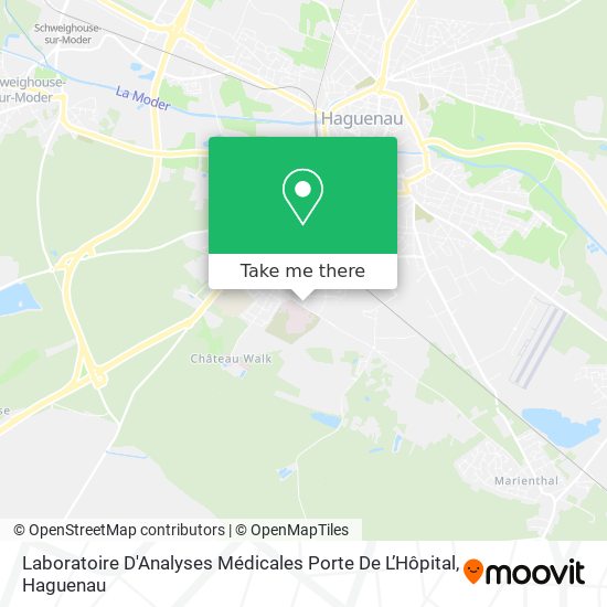 Mapa Laboratoire D'Analyses Médicales Porte De L’Hôpital